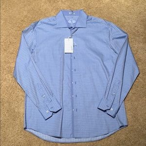 Bugatchi Men’s Luxury light blue button down